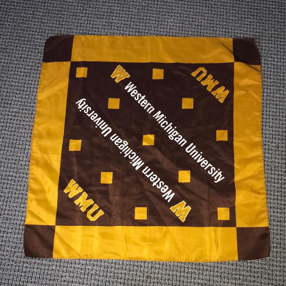 Western Michigan University Broncos Gold & Brown Logo Scarf